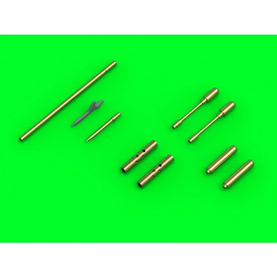 Master Models AM-72-155 1/72 F4F-3 Wildcat Late - .50 Browning Gun Barrels with Round Holes & Pitot Tube (Two Options)