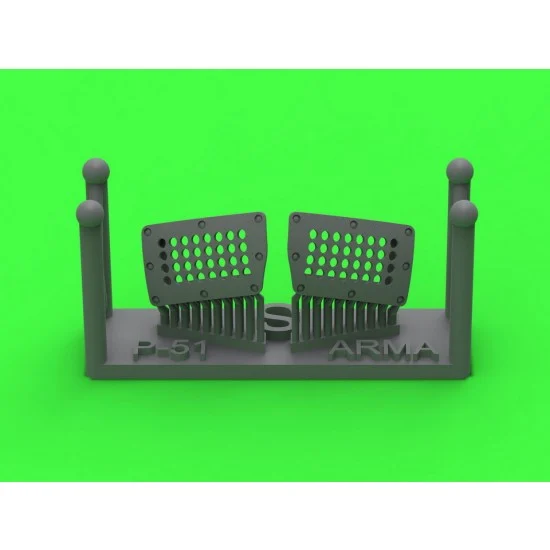 Master Models AM-72-171 1/72 P-51 Mustang Carburator Air Filter Cover Standard Holed Type for Arma Hobby kits