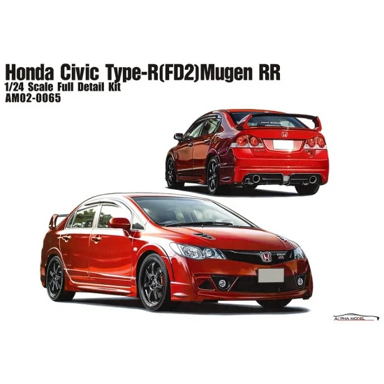 ALPHA Model AM02-0065 1/24 Honda Civic Type (FD2) Mugen RR