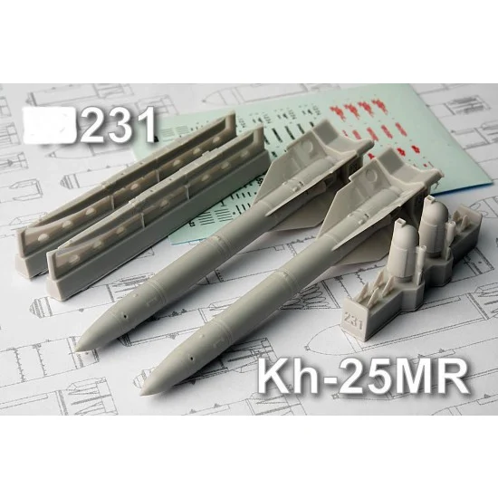 Advanced Modeling AMC72231 1/72 Kh-25MR Short-range Modular Missiles (2pcs)