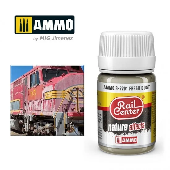 AMMO by Mig Jimenez R-2201 Nature Effects for Railway - Rail Center #Fresh Dust (35ml)