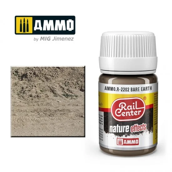 AMMO by Mig Jimenez R-2202 Nature Effects for Railway - Rail Center #Bare Earth (35ml)