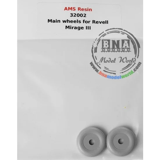 AMS Resin 32002 1/32 Mirage III Wheels for Revell kit - Model Planes