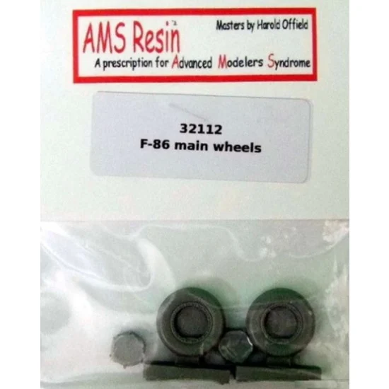 AMS Resin 32112 1/32 North American F-86 Sabre Main Wheels Set