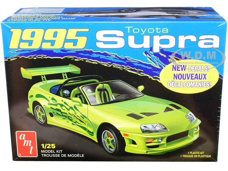 Skill 2 Model Kit 1995 Toyota Supra Convertible 1/25 Scale Model by AMT - Toyota Models