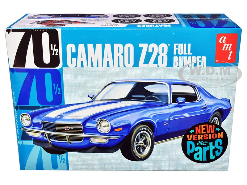 Skill 2 Model Kit 1970 1/2 Chevrolet Camaro Z28 "Full Bumper" 1/25 Scale Model by AMT - Chevrolet Models