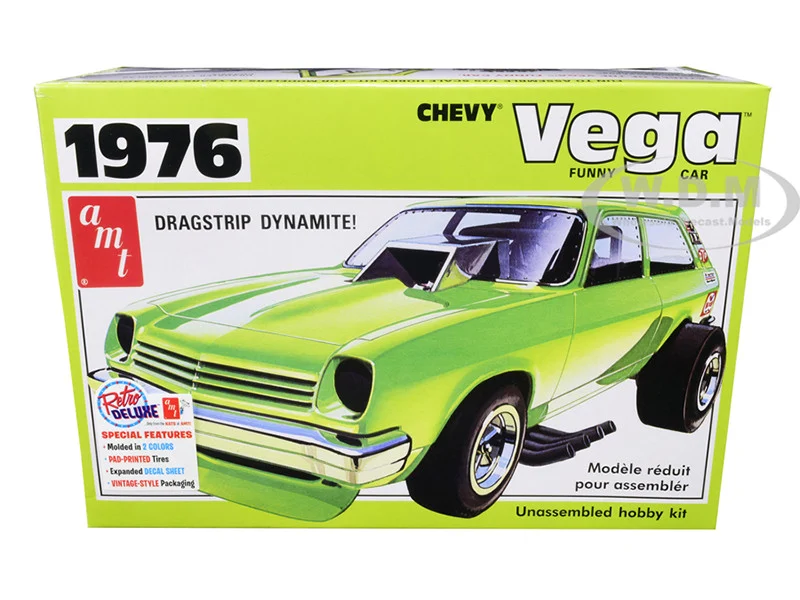 Skill 2 Model Kit 1976 Chevrolet Vega Funny Car 1/25 Scale Model by AMT - Chevrolet Models