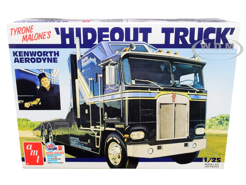 Skill 3 Model Kit Tyrone Malone's Kenworth Aerodyne "Hideout Truck" 1/25 Scale Model by AMT - Kenworth Models