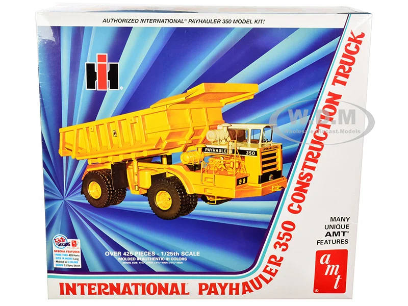 Skill 3 Model Kit International Payhauler 350 Construction Dump Truck 1/25 Scale Model by AMT - Construction Models