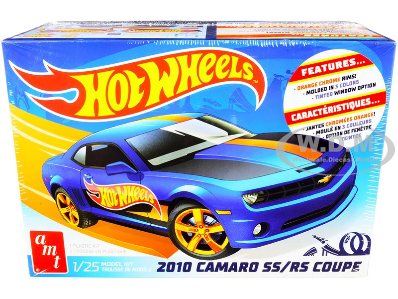 Skill 2 Model Kit 2010 Chevrolet Camaro SS/RS Coupe "Hot Wheels" 1/25 Scale Model by AMT - Chevrolet Models