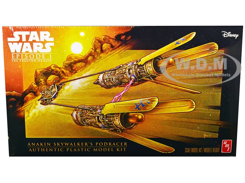 Skill 2 Model Kit Anakin Skywalker's Podracer "Star Wars Episode I: The Phantom Menace" 1/32 Scale Model by AMT - Movie/TV Series Models