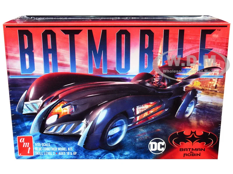 Skill 2 Model Kit Batmobile "Batman & Robin" (1997) Movie 1/25 Scale Model by AMT - Movie/TV Series Models