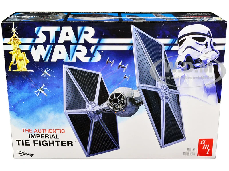 Skill 2 Model Kit Imperial Tie Fighter "Star Wars" (1977) Movie Model by AMT - Movie/TV Series Models