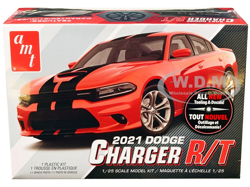 Skill 2 Model Kit 2021 Dodge Charger R/T 1/25 Scale Model by AMT - Dodge Models