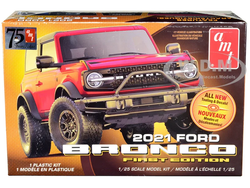 Skill 2 Model Kit 2021 Ford Bronco First Edition 1/25 Scale Model by AMT - Ford Models