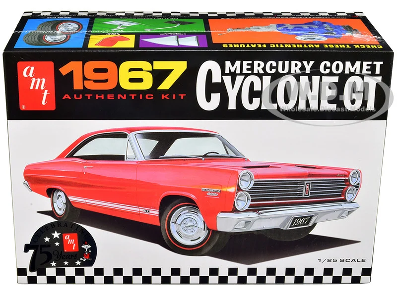 Skill 2 Model Kit 1967 Mercury Comet Cyclone GT 1/25 Scale Model by AMT - Mercury Models