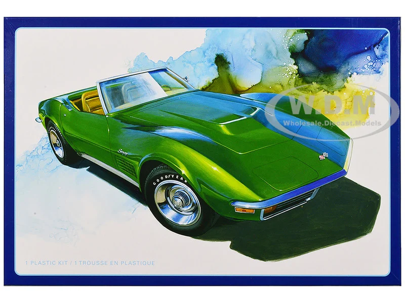 Skill 2 Model Kit 1972 Chevrolet Corvette Roadster 1/25 Scale Model by AMT - Chevrolet Models