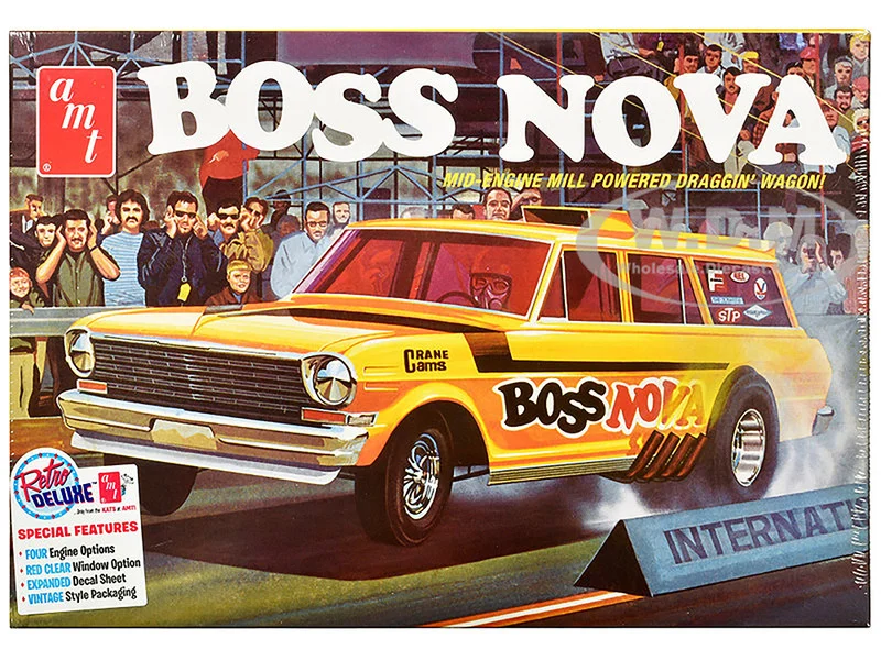 Skill 2 Model Kit Boss Nova Funny Car 1/25 Scale Model by AMT - NHRA Funny Car Models