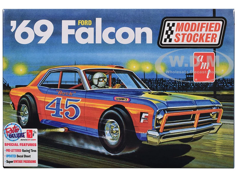 Skill 2 Model Kit 1969 Ford Falcon Modified Stocker 1/25 Scale Model by AMT - Ford Models