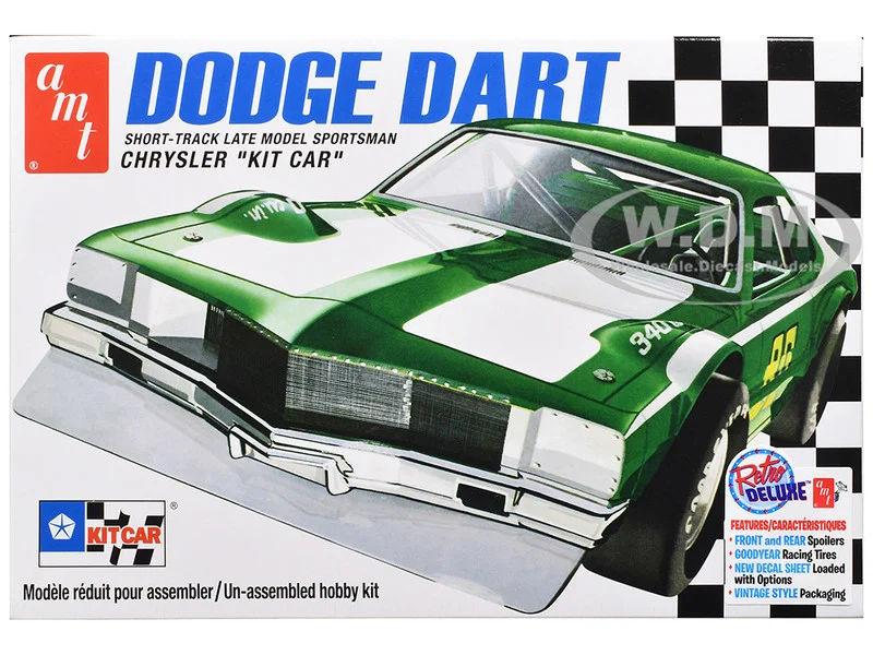 Skill 2 Model Kit Dodge Dart Sportsman Short Track "Kit Car" 1/25 Scale Model by AMT - Dodge Models