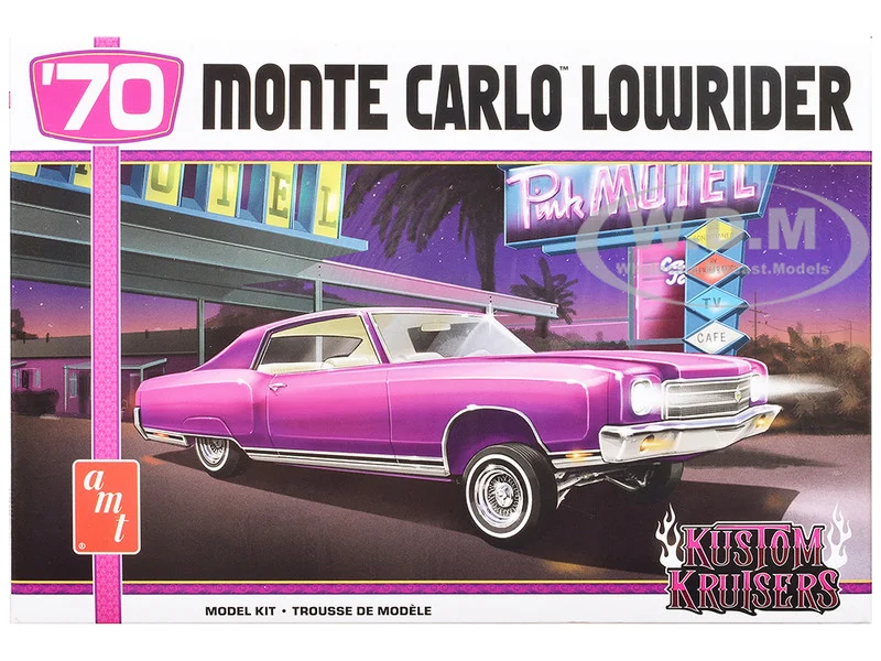 Skill 2 Model Kit 1970 Chevrolet Monte Carlo Lowrider "Kustom Kruisers" 1/25 Scale Model by AMT - Chevrolet Models