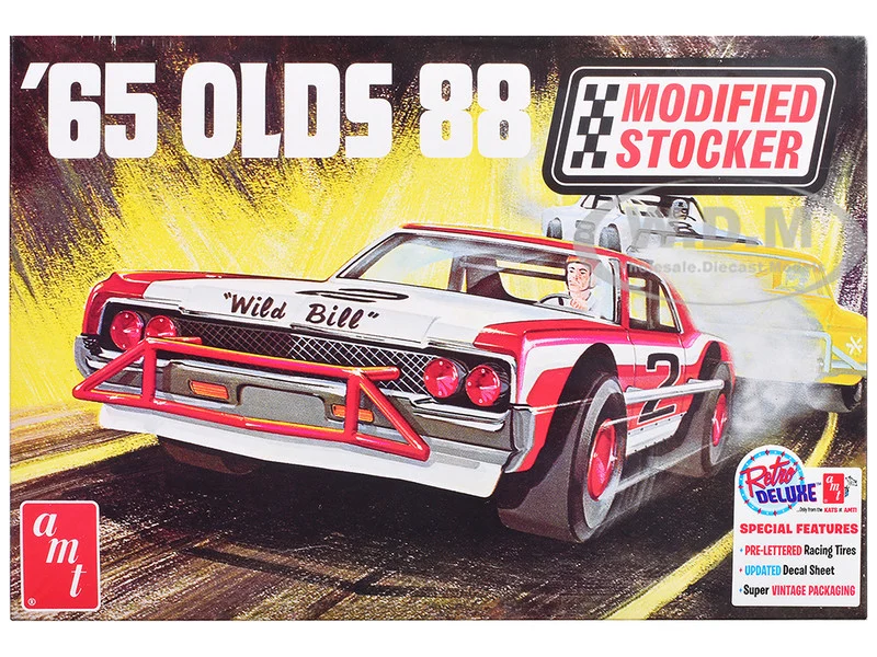 Skill 2 Model Kit 1965 Oldsmobile 88 "Modified Stocker" 1/25 Scale Model by AMT - Oldsmobile Models