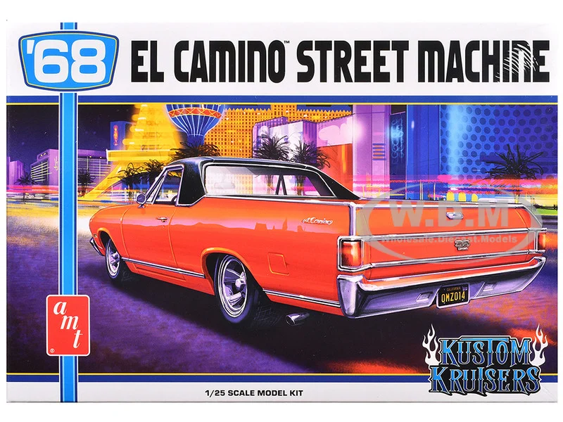Skill 2 Model Kit 1968 Chevrolet El Camino Street Machine 1/25 Scale Model by AMT - Chevrolet Models