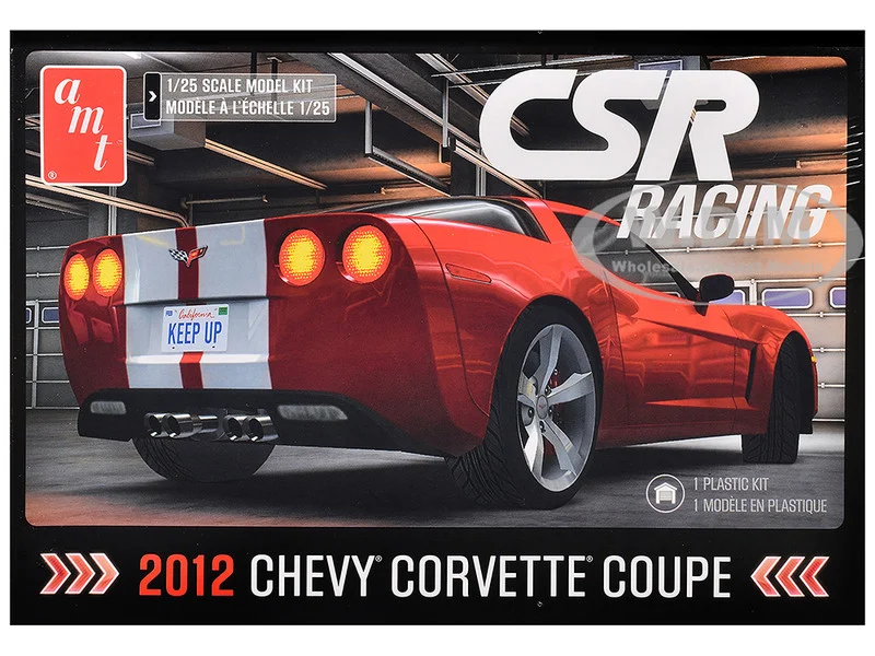 Skill 2 Model Kit 2012 Chevrolet Corvette Coupe "CSR Racing" 1/25 Scale Model by AMT - Chevrolet Models