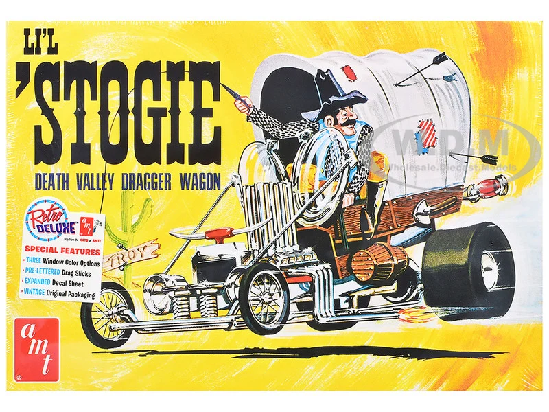 Skill 2 Model Kit Li'l Stogie Show Rod Death Valley Dragger Wagon 1/25 Scale Model by AMT - Model Kits (To Built)