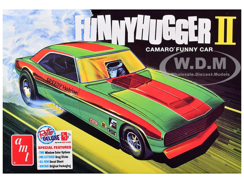 Skill 2 Model Kit Chevrolet Camaro Funny Car "Funny Hugger II" 1/25 Scale Model by AMT - Chevrolet Models