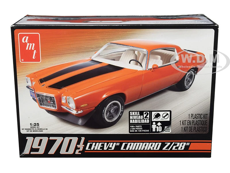 Skill 2 Model Kit 1970 1/2 Chevrolet Camaro Z/28 1/25 Scale Model by AMT - Chevrolet Models