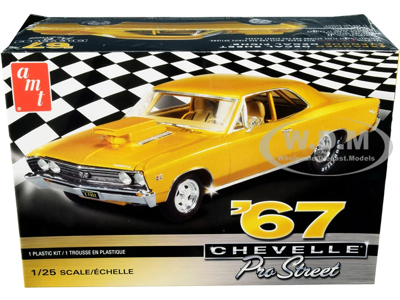 Skill 2 Model Kit 1967 Chevrolet Chevelle Pro Street 1/25 Scale Model by AMT - Chevrolet Models