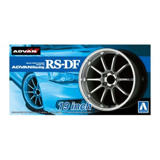 Aoshima 05328 1/24 Adan Racing RS-DF 19inch The Tuned Parts No.33 Wheels and Tyres Set