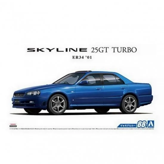 Aoshima 05533 1/24 Nissan ER34 Skyline 25Gt Turbo '01 - Model Cars