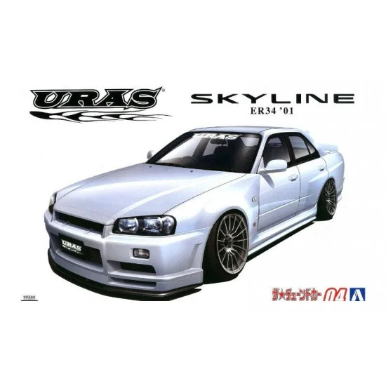 Aoshima 05534 1/24 Nissan URAS ER34 Skyline Type-R '01