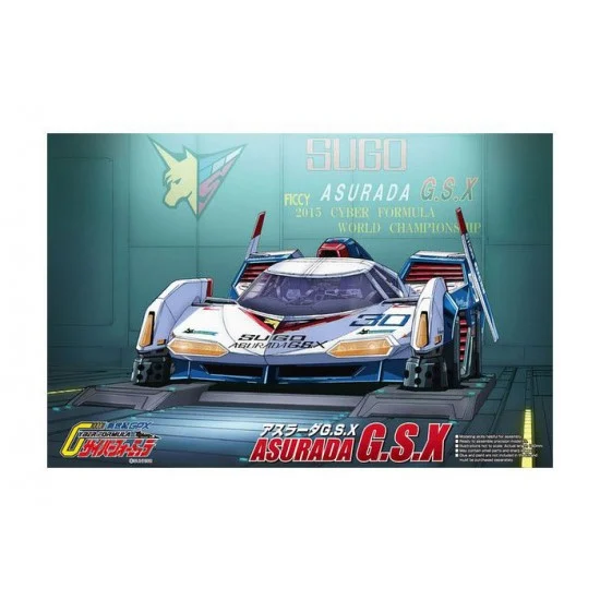 Aoshima 05647 1/24 Sugo Asurada G.S.X Clear Body Versions Future GPX Cyber Formula - Model Cars
