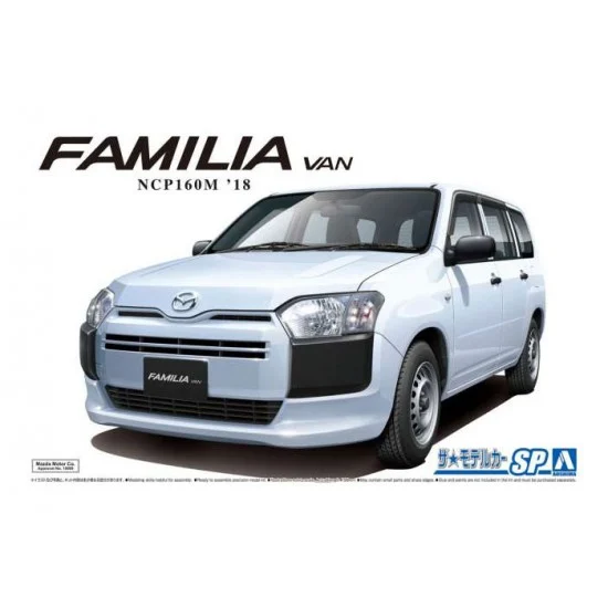 Aoshima 05786 1/24 Mazda Familia Van NCP160M 2018 - Model Cars