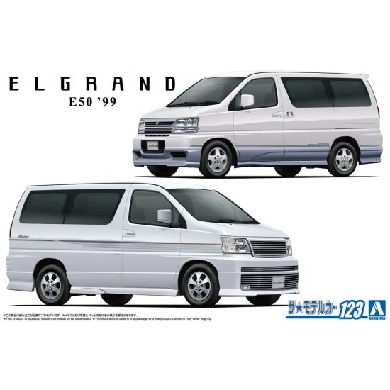 Aoshima 06136 1/24 Nissan E50 Elgrand '99 - Model Cars