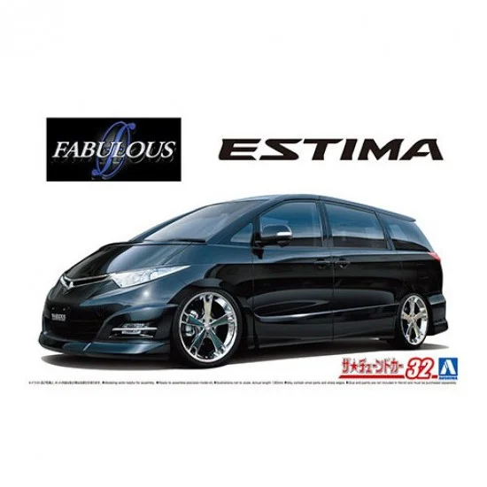 Aoshima 06216 1/24 Fabulous Various GSR50 Estima '06 Toyota Tuned Car No.32 - Model Cars