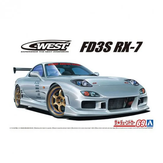 Aoshima 06302 1/24 C-West FD3S RX-7 99 Mazda