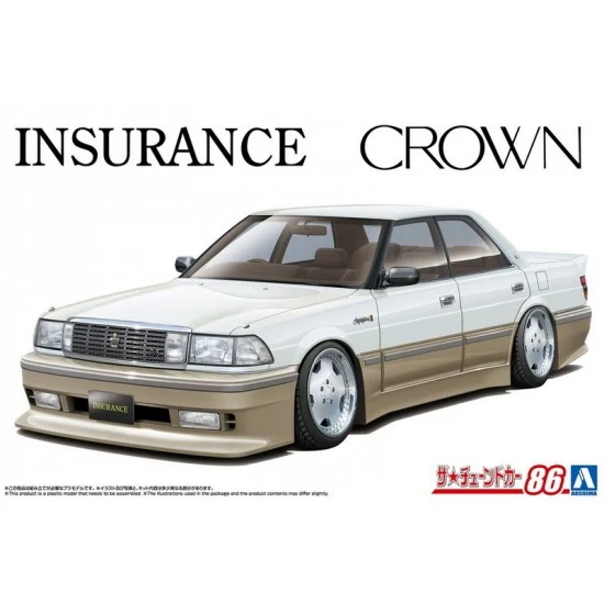 Aoshima 06790 1/24 Toyota Insurance UZS131 Crown (The Tuned Car No.86) - Model Cars