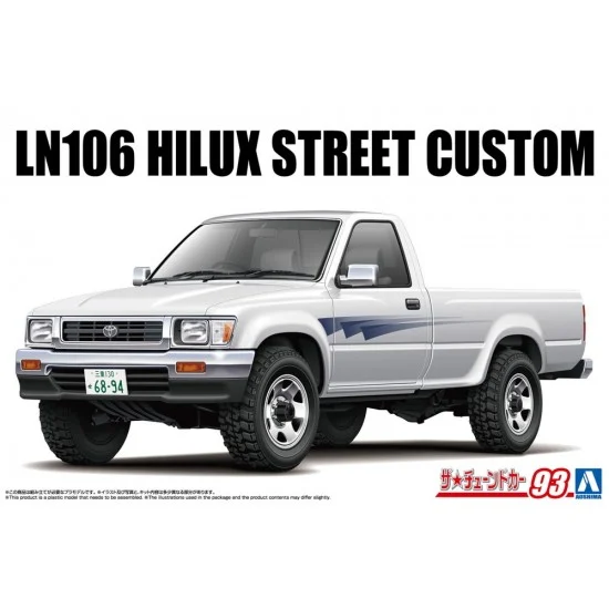 Aoshima 06949 1/24 LN106 HILUX LONGBED STREET CUSTOM '94 (Toyota) - Model Cars