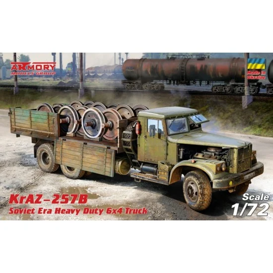 Armory Production 72451 1/72 KrAZ-257B Soviet Era Heavy Duty 6x4 Cargo Truck