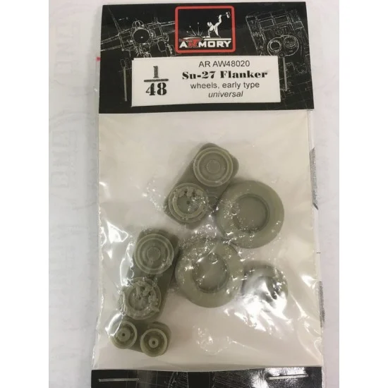 Armory Production AW48020a 1/48 Sukhoj Su-27 Flanker Wheels (Early)