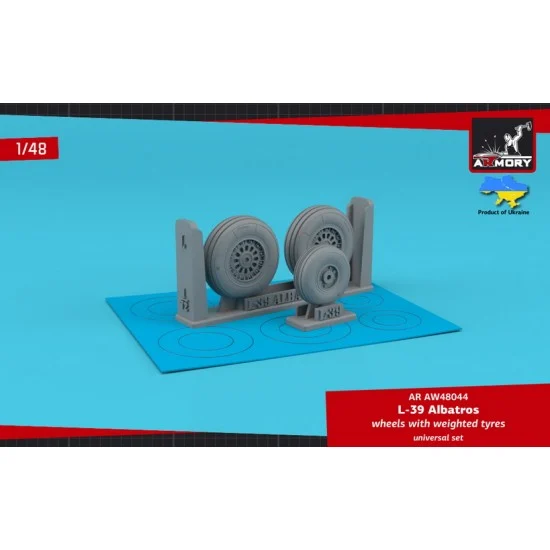 Armory Production AW48044 1/48 AERO L-39 Albatros Wheels w/Weighted Tyres