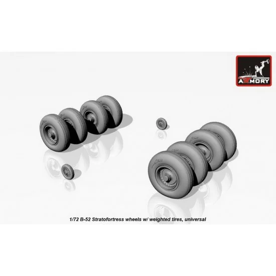 Armory Production AW72316 1/72 B-52 Stratofortress Weighted Wheels
