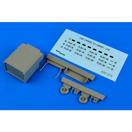 Aerobonus 320075 1/32 USAF 2-Wheel Tilt Cabinet (Late) in Vietnam War (Resin+Decals)