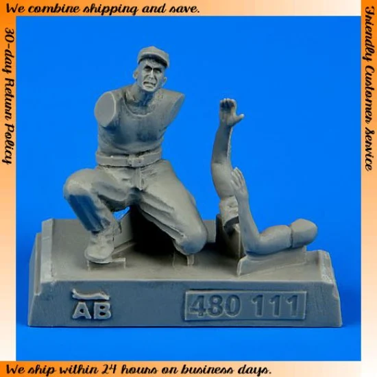 Aerobonus 480111 1/48 WWII US Army Aircraft Mechanic - Pacific Theatre Set 5 (1 figure)