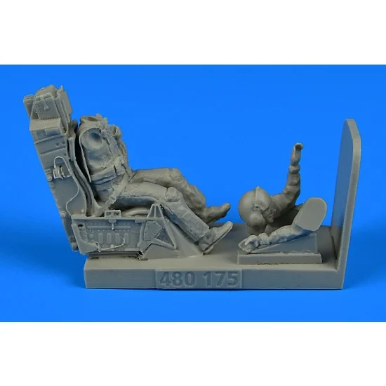 Aerobonus 480175 1/48 USAF Fighter Pilot with Ejection Seat for F-16 for Academy/Hasegawa/Tamiya kit