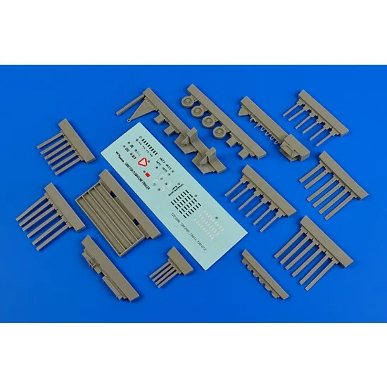 Aerobonus 720009 1/72 USAF Flightline Trailer F-2A (Steel Platform w/Racks) (Resin+Decals)